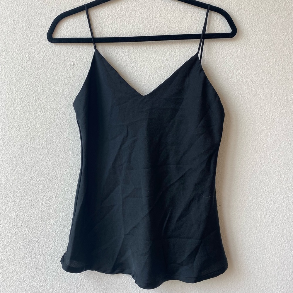Fitted black camisole